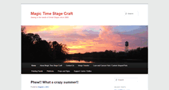 Desktop Screenshot of magictimestagecraft.com