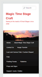 Mobile Screenshot of magictimestagecraft.com